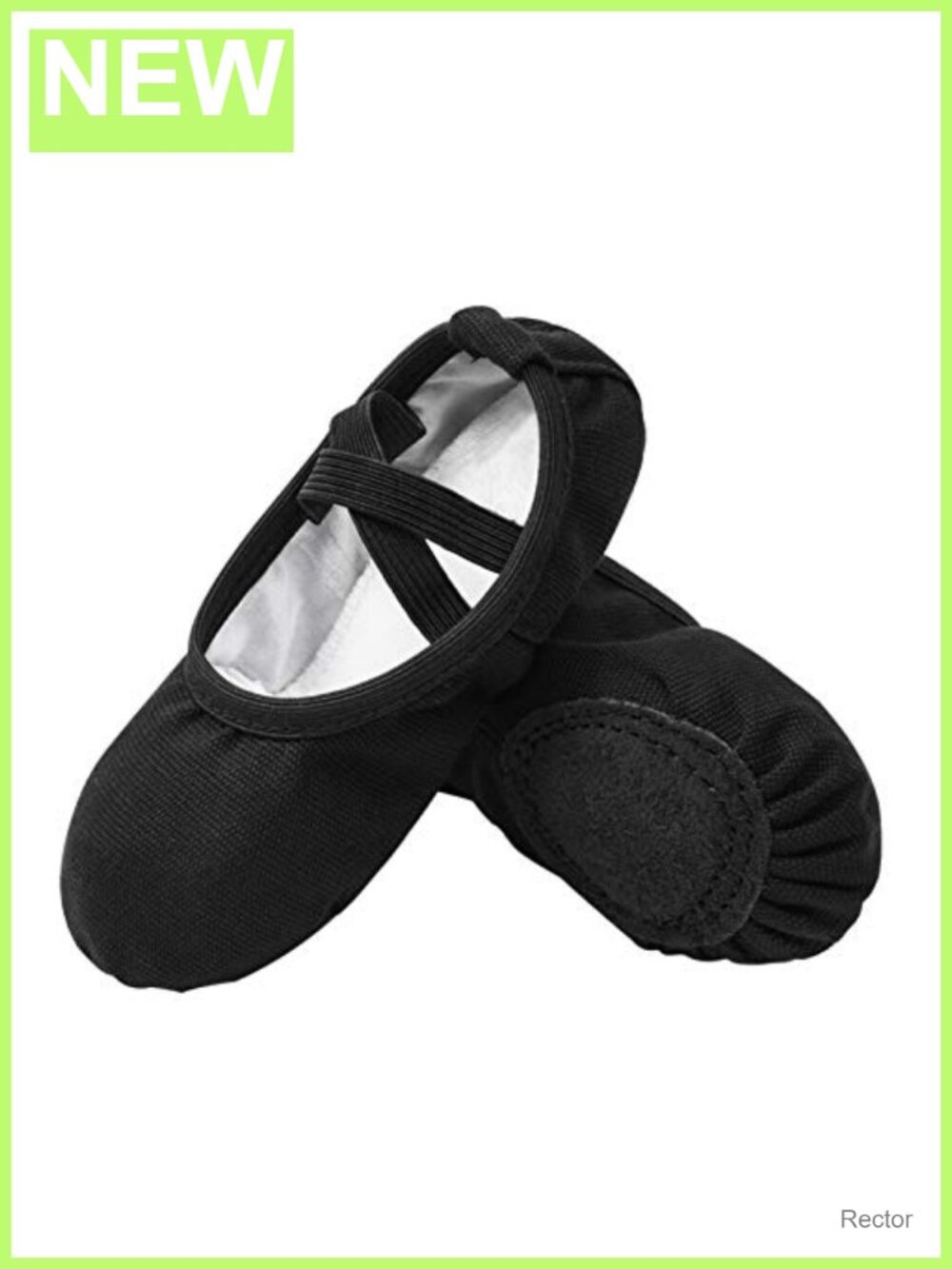 Toddler Girls Canvas Ballet Dance Slippers No-Tie